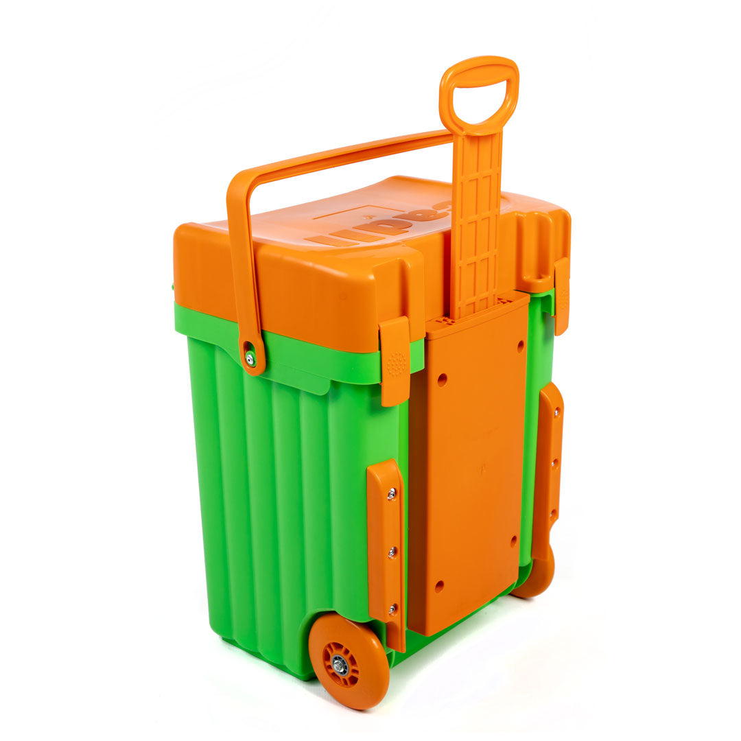 Cadii School Bag - Lime & Orange