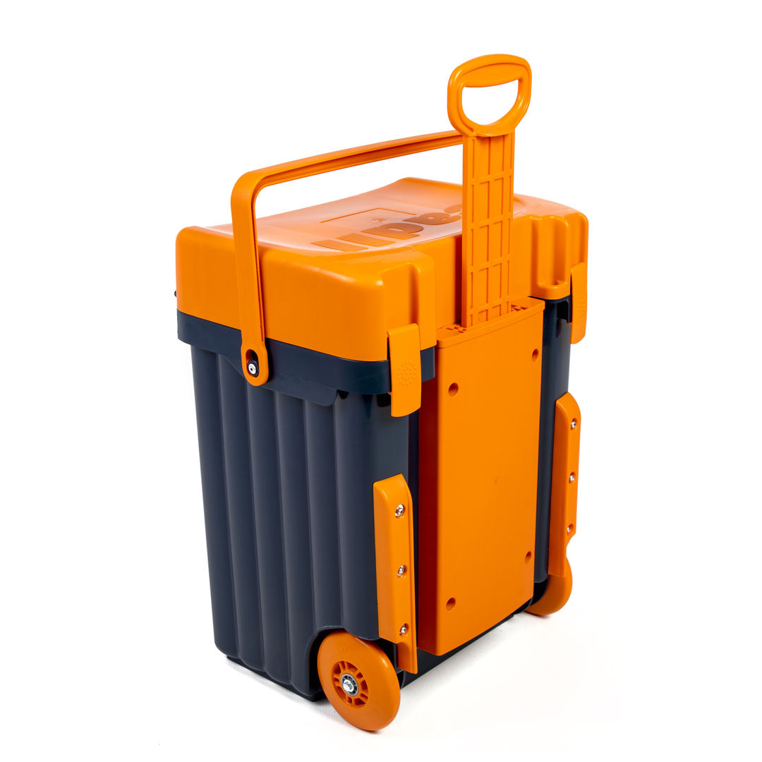 Cadii School Bag - Navy & Orange
