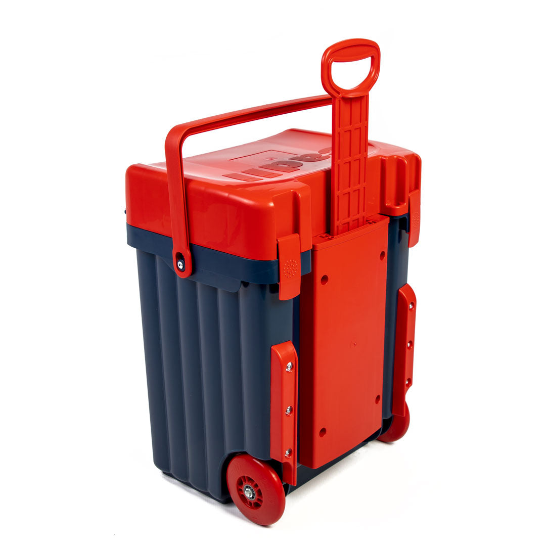 Cadii School Bag - Navy & Red