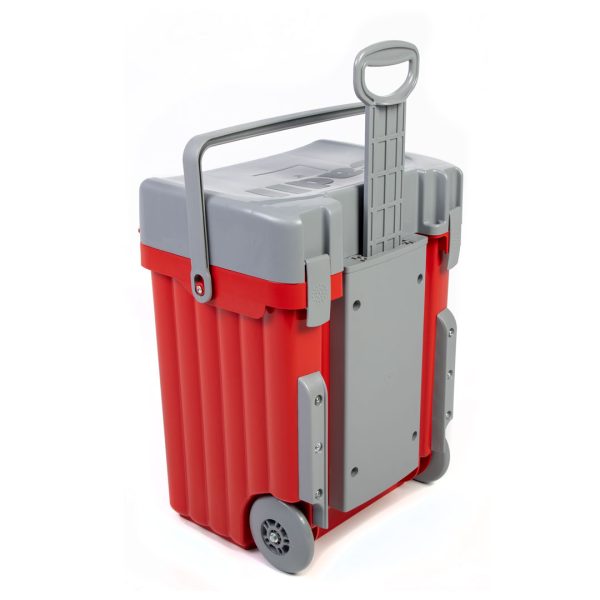 Cadii School Bag - Red & Grey