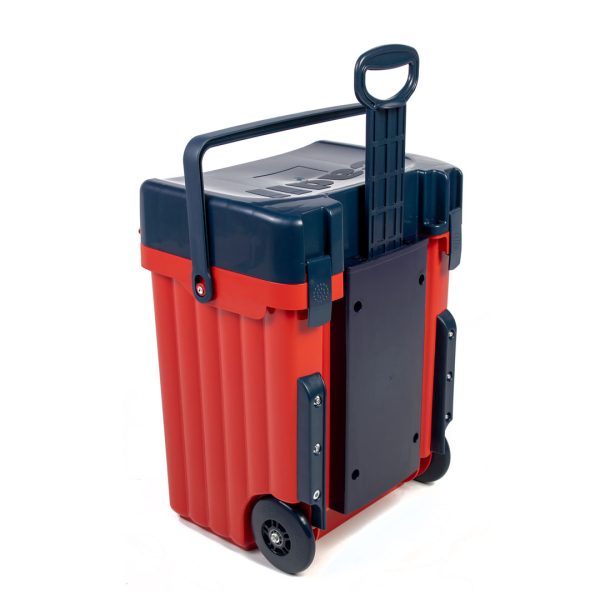 Cadii School Bag - Red & Navy