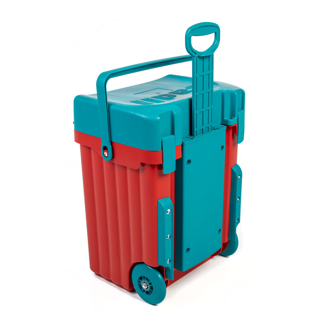 Cadii School Bag - Red & Turquoise