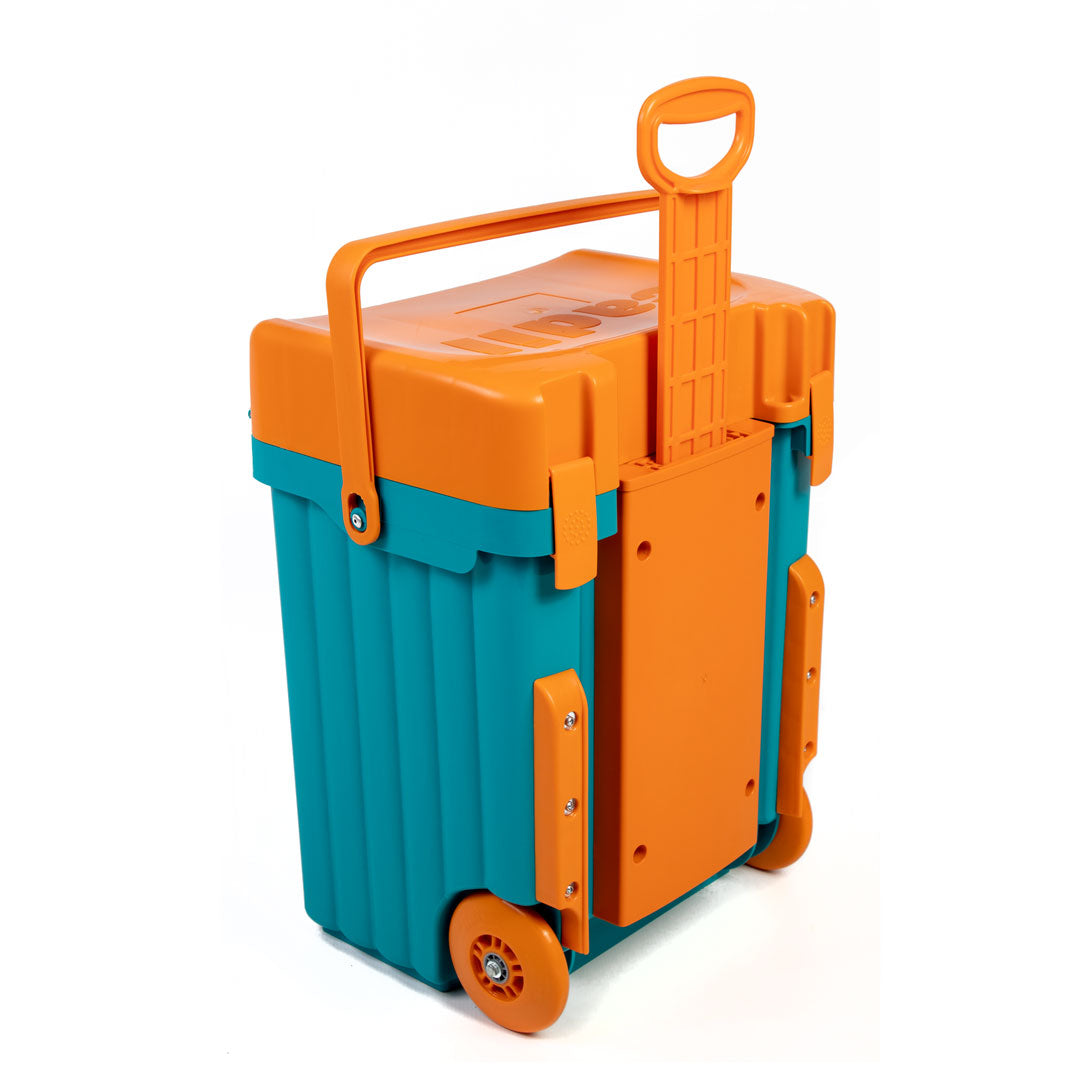 Cadii School Bag - Turquoise & Orange